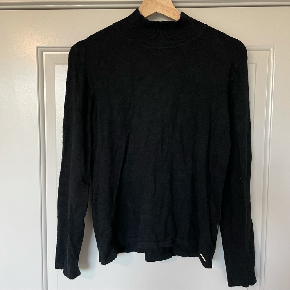 T Tahari Black Turtleneck